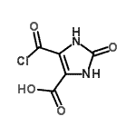 CAS 登录号：69579-39-1， 5-(氯甲酰基)-2-氧代-2,3-二氢-1H-咪唑-4-羧酸