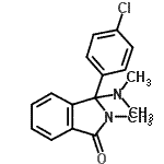 CAS 登录号：69582-32-7， 3-(4-氯苯基)-3-(二甲基氨基)-2-甲基-1-异吲哚啉酮