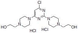 CAS#: 6961-30-4, 4,4'-(6-Chloro-2,4-Pyrimidinediyl)Di-1-Piperazineethanol Dihydrochloride