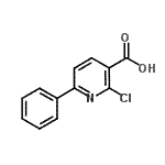 CAS 登录号：69750-01-2， 2-氯-6-苯基烟酸