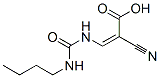 CAS 登录号：6976-81-4， (Z)-3-(丁基氨基甲酰氨基)-2-氰基-丙-2-烯酸