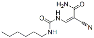 CAS 登录号：6976-83-6， (Z)-2-氰基-3-(己基氨基甲酰氨基)丙-2-烯酰胺
