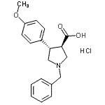 CAS#: 698359-62-5, (3R,4S)-1-Benzyl-4-(4-methoxyphenyl)-3-pyrrolidinecarboxylic acid hydrochloride (1:1)