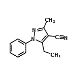 CAS 登录号：698366-96-0， 5-乙基-3-甲基-1-苯基-1H-吡唑-4-甲腈