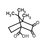 CAS#: 69842-14-4, 4,7,7-Trimethyl-2,3-dioxobicyclo[2.2.1]heptane-1-carboxylic acid