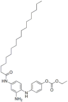 CAS#: 69847-37-6, 4-[2-Amino-4-[(1-Oxooctadecyl)Amino]Anilino]Phenyl Ethyl Carbonate