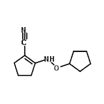 CAS#: 698977-17-2, 2-[(Cyclopentyloxy)amino]-1-cyclopentene-1-carbonitrile