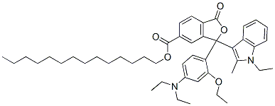 CAS#: 69898-65-3, Tetradecyl 3-[4-(Diethylamino)-2-Ethoxyphenyl]-3-(1-Ethyl-2-Methyl-1H-Indol-3-Yl)-1,3-Dihydro-1-Oxoisobenzofuran-5-Carboxylate