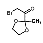 CAS 登录号：69924-67-0， 2-溴-1-(2-甲基-1,3-二氧戊环-2-基)乙酮
