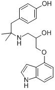 CAS#: 69925-27-5, 4-[2-[[2-Hydroxy-3-(1H-indol-4-yloxy)propyl]amino]-2-methylpropyl]-Phenol