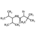 CAS 登录号：69959-85-9， 2-溴-N-(2,4-二甲基-3-戊烷基)-3,3-二甲基丁酰胺