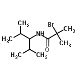 CAS 登录号：69959-91-7， 2-溴-N-(2,4-二甲基-3-戊烷基)-2-甲基丙酰胺