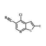 CAS#: 700844-18-4, 4-Chloro-2-iodothieno[2,3-b]pyridine-5-carbonitrile