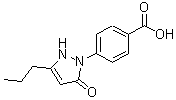 CAS 登录号：700849-61-2， 4-(5-氧代-3-丙基-2,5-二氢-1H-吡唑-1-基)苯甲酸
