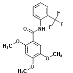 CAS#: 701217-58-5, 2,4,5-Trimethoxy-N-[2-(trifluoromethyl)phenyl]benzamide
