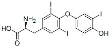 CAS 登录号：7013-53-8， (2S)-2-氨基-3-[4-(4-羟基-3-碘-苯氧基)-3,5-二碘-苯基]丙酸