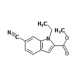 CAS#: 701305-41-1, Methyl 6-cyano-1-ethyl-1H-indole-2-carboxylate