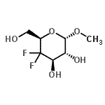 CAS#: 701936-32-5, Methyl 4-deoxy-4,4-difluoro-alpha-D-xylo-hexopyranoside
