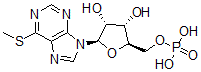 CAS 登录号：7021-52-5， 6-甲硫基嘌呤核糖核苷-5'-磷酸酯