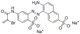 CAS 登录号：70210-41-2， 二钠6-氨基-5-[[5-[(2-溴-1-氧代烯丙基)氨基]-2-磺酸基苯基]偶氮]萘-2-磺酸盐