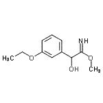 CAS#: 702630-45-3, Methyl 2-(3-ethoxyphenyl)-2-hydroxyethanimidate