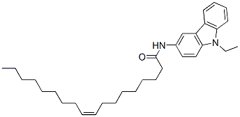 CAS 登录号：70283-15-7， (Z)-N-(9-乙基-9H-咔唑-3-基)-9-十八碳烯酰胺