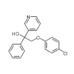 CAS#: 70300-44-6, 2-(4-Chlorophenoxy)-1-phenyl-1-(3-pyridinyl)ethanol