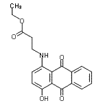 CAS 登录号：70321-15-2， 乙基N-(4-羟基-9,10-二氧代-9,10-二氢-1-蒽基)-beta-丙氨酸酯