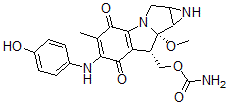 CAS 登录号:70343-57-6, 7-N-(4-羟基苯基)丝裂霉素C