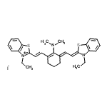 CAS#: 70446-11-6, 2-[(E)-2-{(3E)-2-(Dimethylamino)-3-[(2Z)-2-(3-ethyl-1,3-benzothiazol-2(3H)-ylidene)ethylidene]-1-cyclohexen-1-yl}vinyl]-3-ethyl-1,3-benzothiazol-3-ium iodide