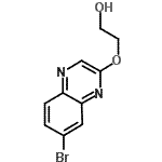 CAS 登录号：705262-64-2， 2-[(7-溴-2-喹喔啉基)氧基]乙醇