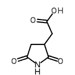 CAS 登录号：705279-41-0， (2,5-二氧代-3-吡咯烷基)乙酸