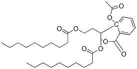 CAS 登录号：70540-33-9， (2-(1,3-二癸酰氧基)-丙基)2-乙酰基氧基苯甲酸酯
