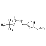 CAS#: 706793-35-3, 2-Methyl-2-propanyl [(3-ethyl-1,2-oxazol-5-yl)methyl]carbamate
