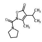 CAS#: 706803-99-8, 4-Isopropyl-3-methyl-2-(1-pyrrolidinylcarbonyl)-1,2-oxazol-5(2H)-one