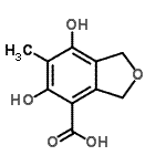 CAS#: 706806-56-6, 5,7-Dihydroxy-6-methyl-1,3-dihydro-2-benzofuran-4-carboxylic acid