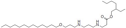 CAS#: 70776-25-9, N-[3-[[3-(Tridecyloxy)Propyl]Amino]Propyl]-beta-Alanine 2-Ethylhexyl Ester