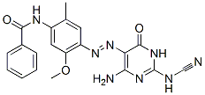 CAS#: 70776-75-9, N-[4-[[[4-Amino-2-(Cyanoamino)-1,6-Dihydro-6-Oxopyrimidin]-5-Yl]Azo]-5-Methoxy-2-Methylphenyl]Benzamide