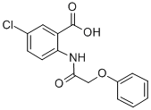 CAS 登录号：70796-18-8， 5-氯-N-(苯氧基乙酰基)邻氨基苯甲酸