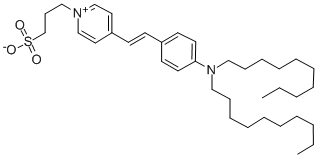CAS 登录号：70807-63-5， 3-(4-((E)-2-[4-(二癸基氨基)苯基]乙烯基)-1-吡啶鎓基)-1-丙烷磺酸酯