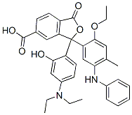 CAS#: 70815-14-4, 3-[4-(Diethylamino)-2-Hydroxyphenyl]-3-[2-Ethoxy-4-Methyl-5-(Phenylamino)Phenyl]-1,3-Dihydro-1-Oxo-5-Isobenzofurancarboxylic Acid