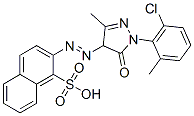 CAS#: 70833-47-5, 2-[[1-(6-Chloro-O-Tolyl)-4,5-Dihydro-3-Methyl-5-Oxo-1H-Pyrazol-4-Yl]Azo]Naphthalene-1-Sulphonic Acid