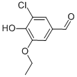 CAS 登录号：70842-33-0， 3-氯-5-乙氧基-4-羟基苯甲醛