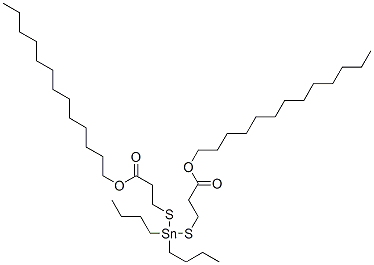 CAS#: 70942-47-1, 5,5-Dibutyl-9-Oxo-10-Oxa-4,6-Dithia-5-Stannatricosanoic Acid Tridecyl Ester