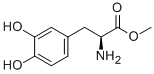 CAS 登录号：7101-51-1， (S)-2-氨基-3-(3,4-二羟基-苯基)-丙酸甲酯
