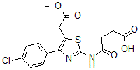 CAS#: 71013-44-0, 2-[(3-Carboxypropionyl)Amino]-4-(4-Chlorophenyl)-5-Thiazoleacetic Acid alpha-Methyl Ester