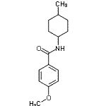 CAS 登录号：710291-33-1， 4-甲氧基-N-(4-甲基环己基)苯甲酰胺