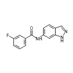 CAS#: 710310-83-1, 3-Fluoro-N-(1H-indazol-6-yl)benzamide
