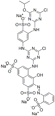 CAS#: 71033-05-1, Tetrasodium 5-[[4-Chloro-6-[[3-[[4-Chloro-6-(1-Methylethoxy)-1,3,5-Triazin-2-Yl]Amino]-4-Sulphonatophenyl]Amino]-1,3,5-Triazin-2-Yl]Amino]-4-Hydroxy-3-[(2-Sulphonatophenyl)Azo]Naphthalene-2,7-Disulphonate