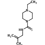 CAS#: 710330-15-7, 4-Ethyl-N-(2-methyl-2-propen-1-yl)-1-piperazinecarbothioamide